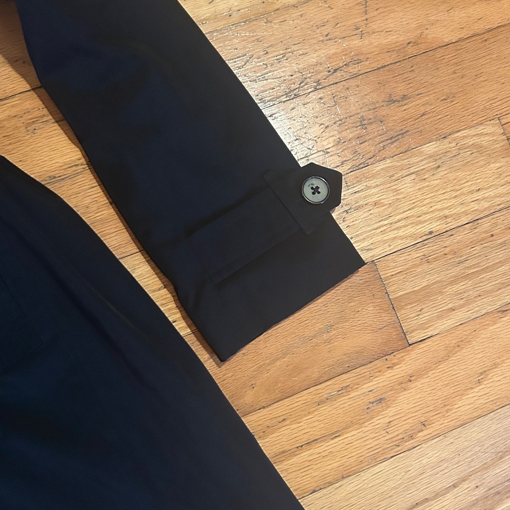 Croft & Barrow Black Trench Coat - Picture 3 of 6
